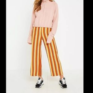 Urban Outfitters Orange Stripped Knit Trousers
